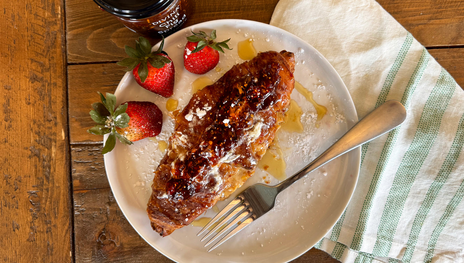 Chili Fig Stuffed Croissant