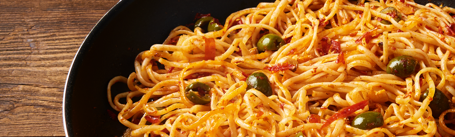 Calabrian Chili and Castelvetrano Olive Pasta Sauce