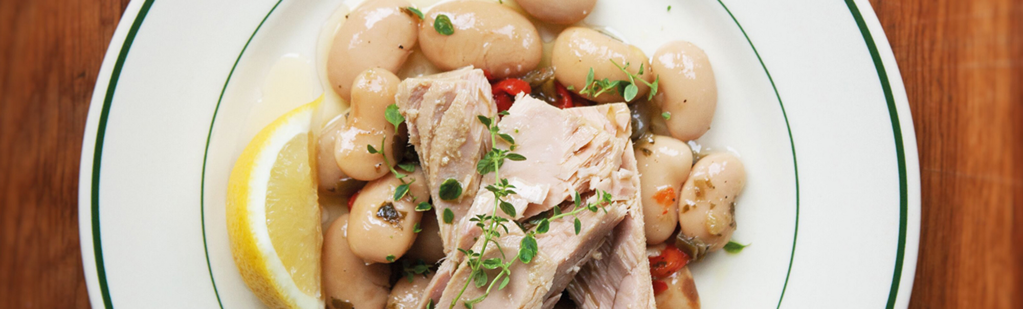 Tuscan-Style Gigandes Beans with Tuna