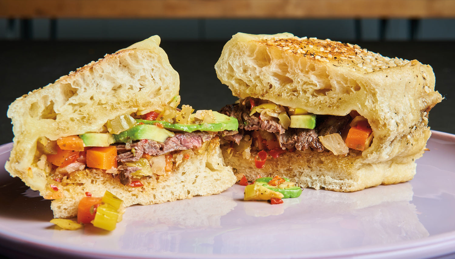 Chicago Style Skirt Steak Sandwich