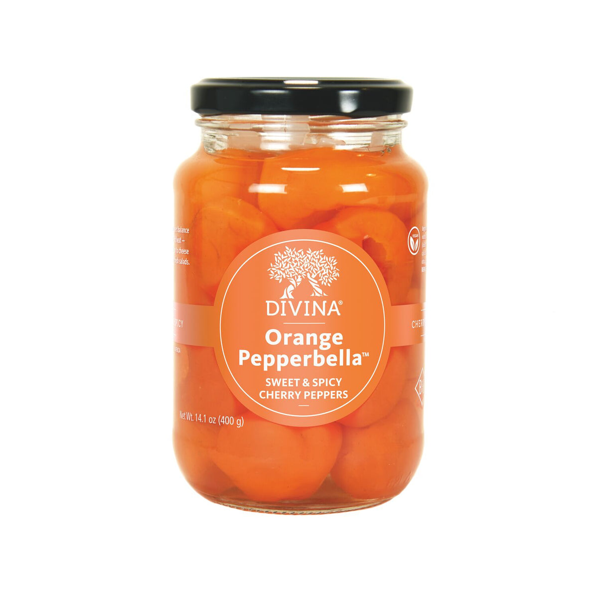 Orange Pepperbella® Sweet & Spicy Cherry Peppers