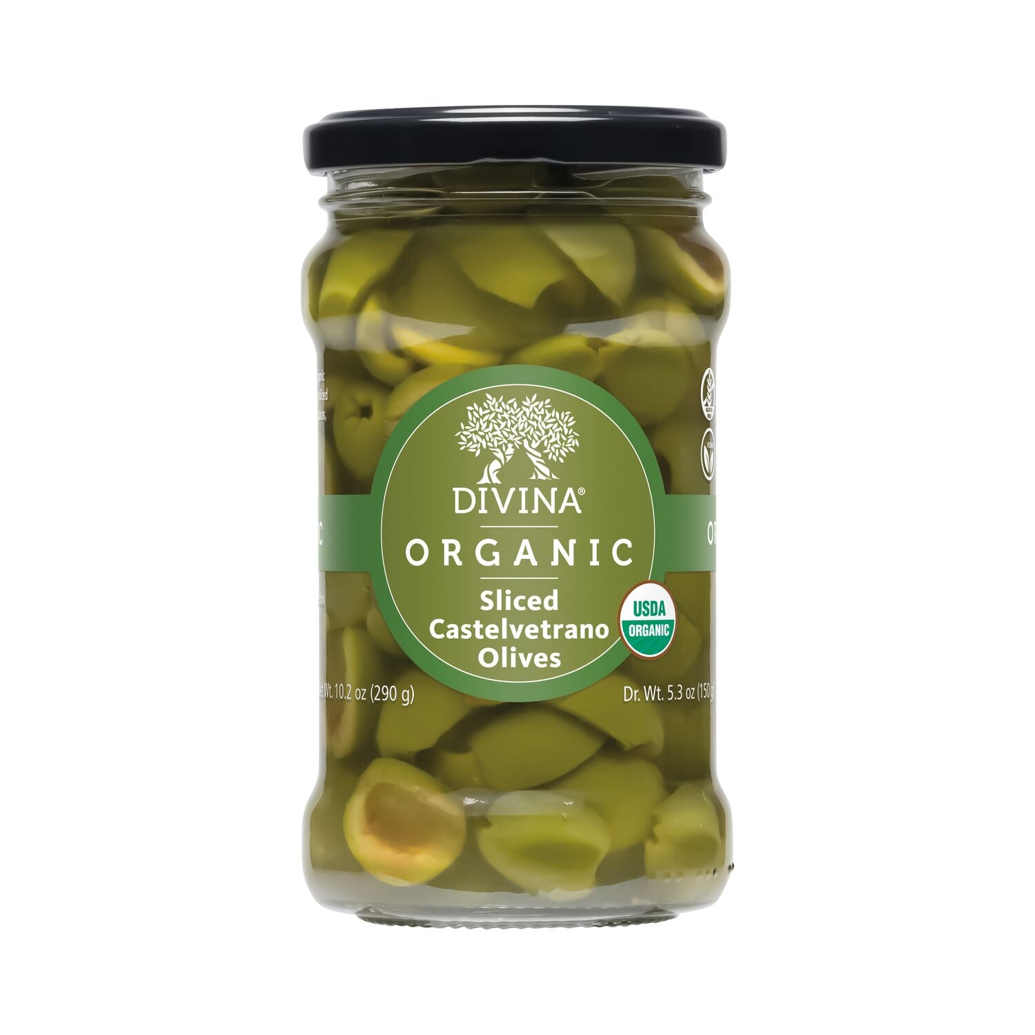 Organic Sliced Castelvetrano Olives | Shop Divina Food Items