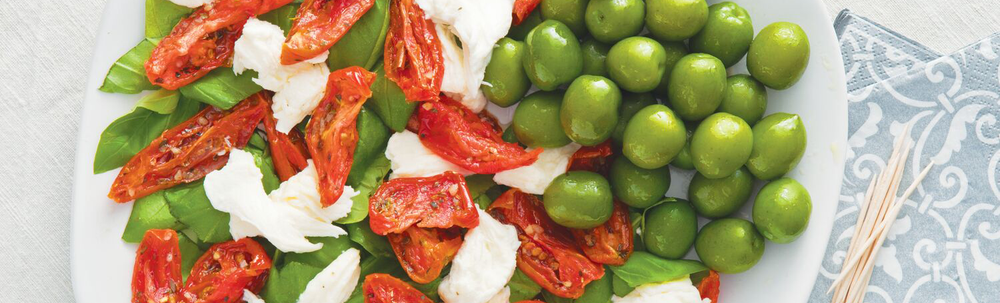 Italian Caprese & Olive Platter