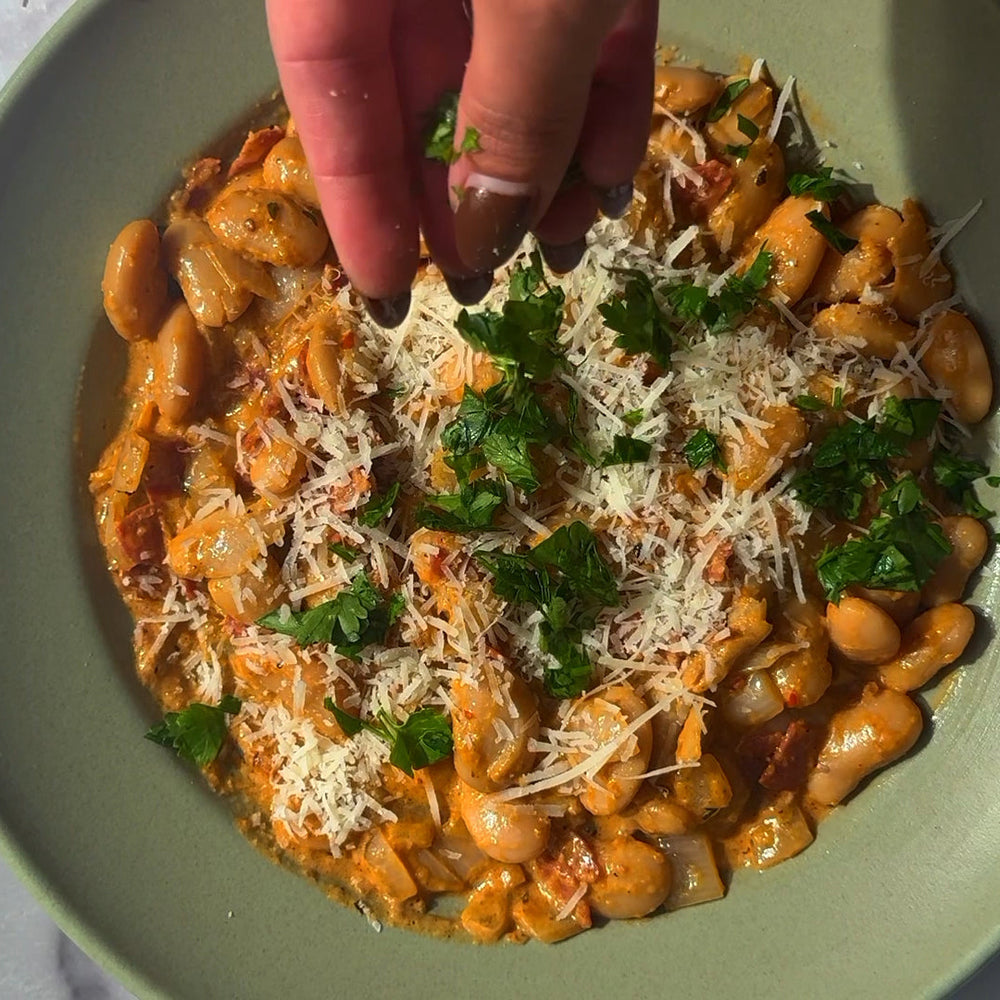 One-Pot Creamy Sundried Tomato Beans