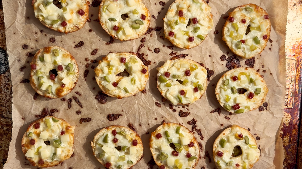 Mini Charcuterie Bagels