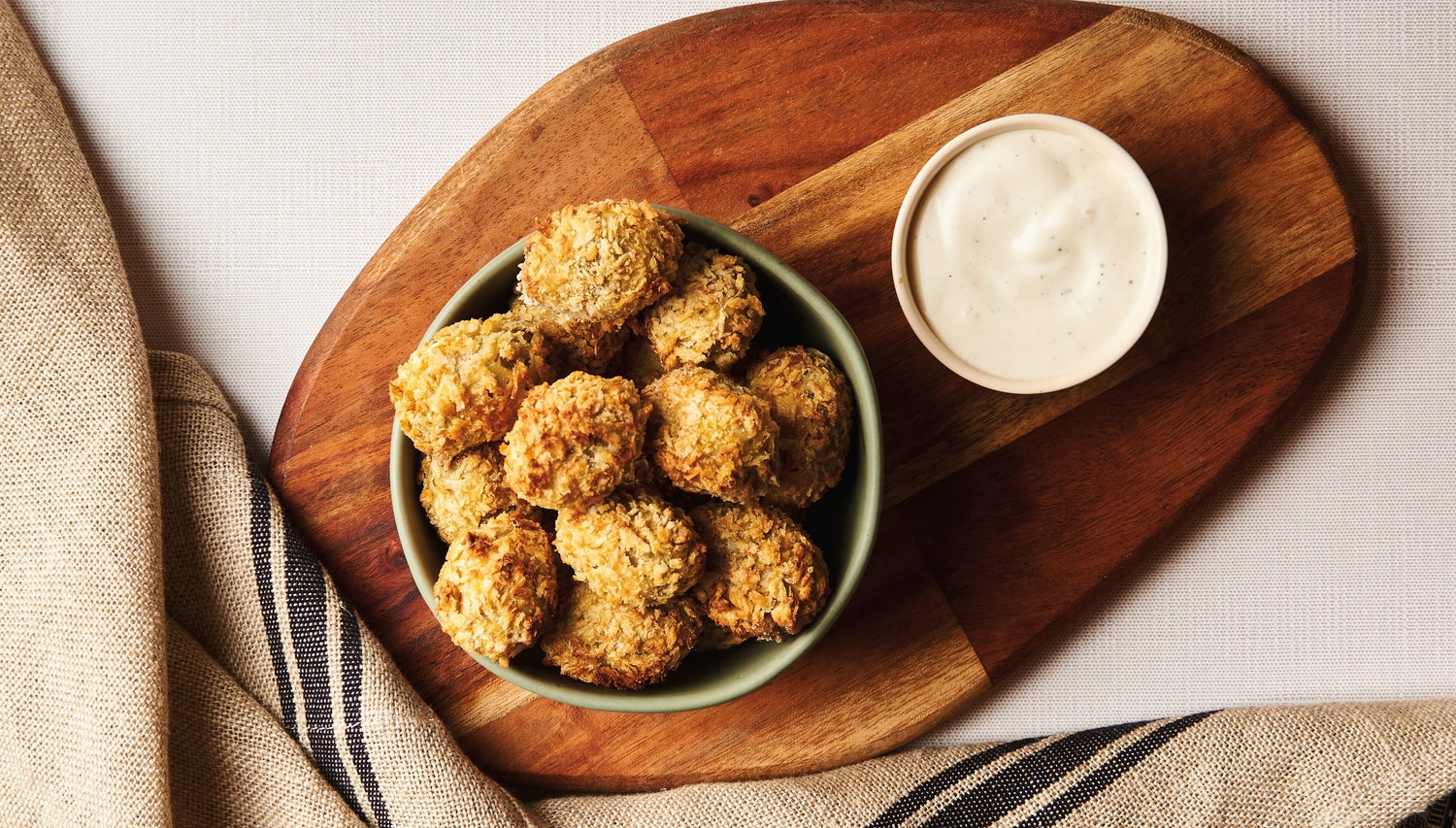 Air Fried Jalapeño Stuffed Olives