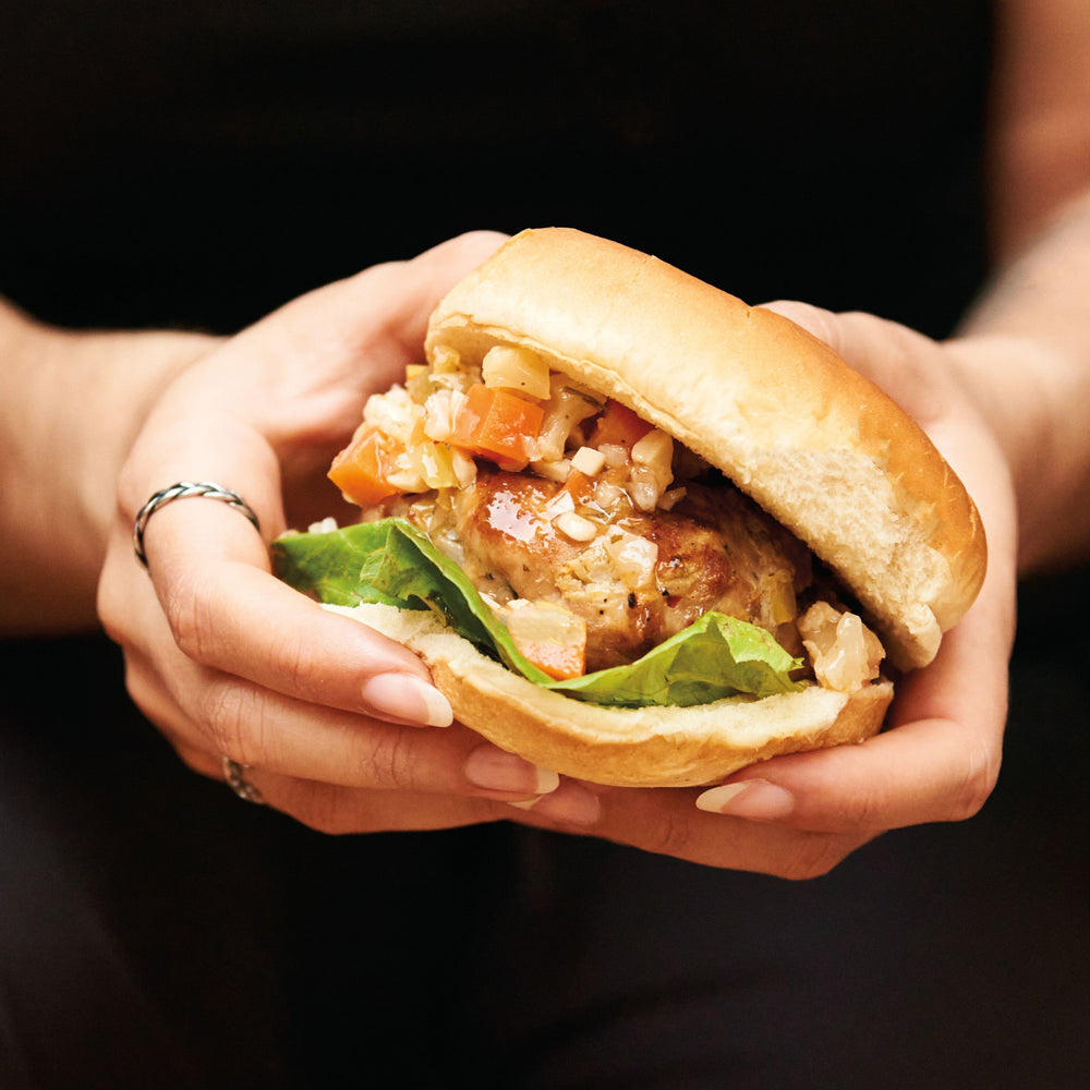 Giardiniera Turkey Burger