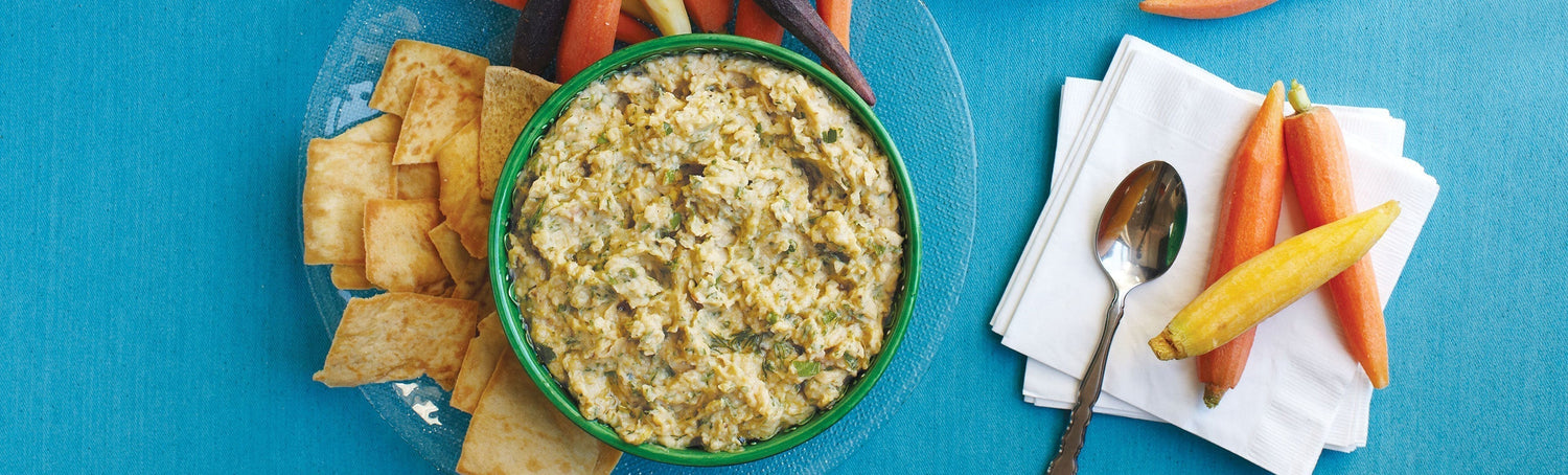 Gigandes Beans & Roasted Garlic Dip