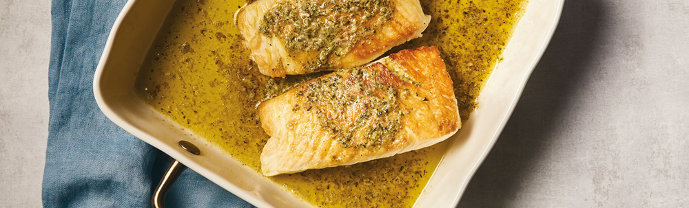 Halibut with Salsa Verde