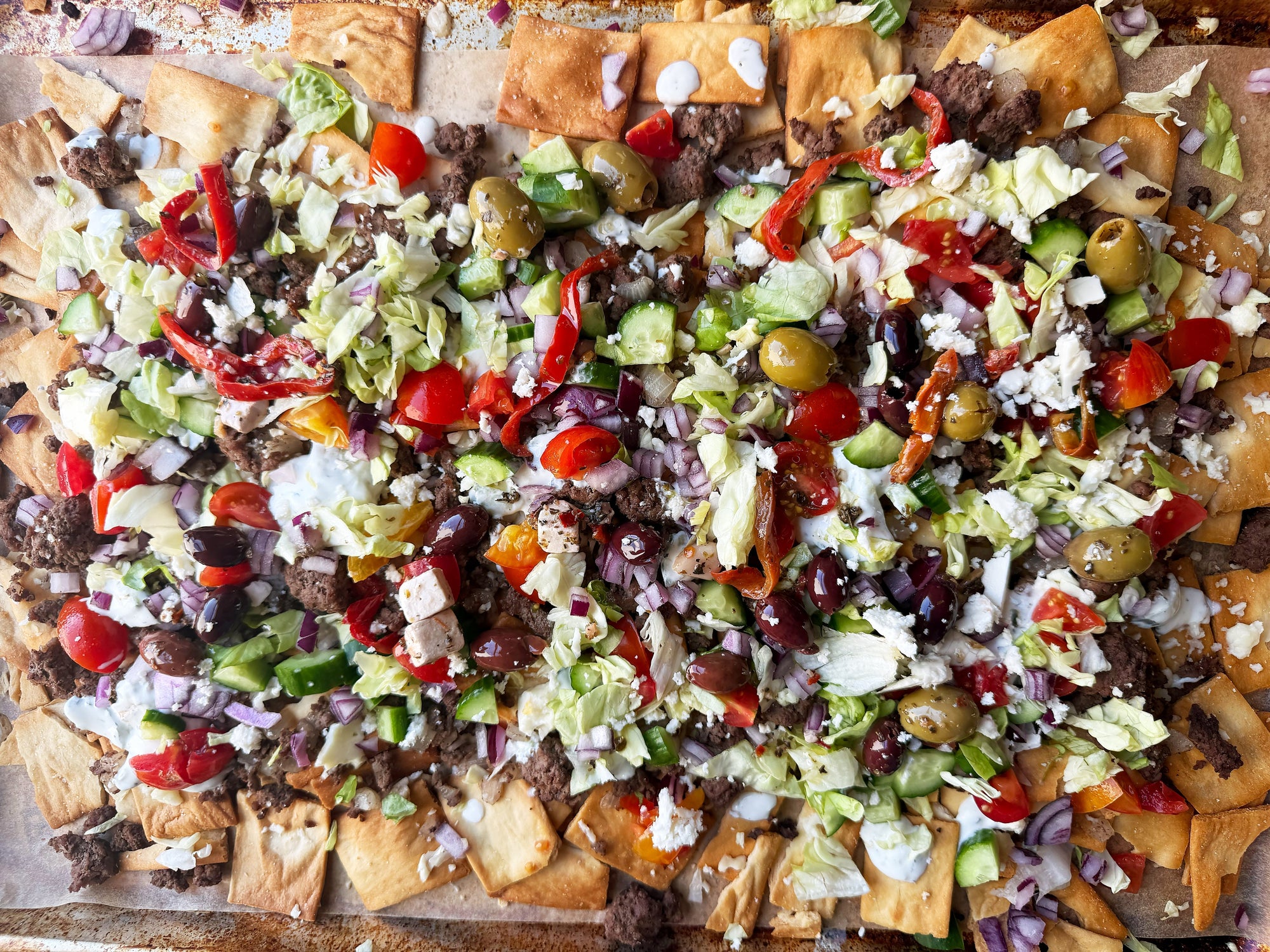 Greek Gyro Nachos