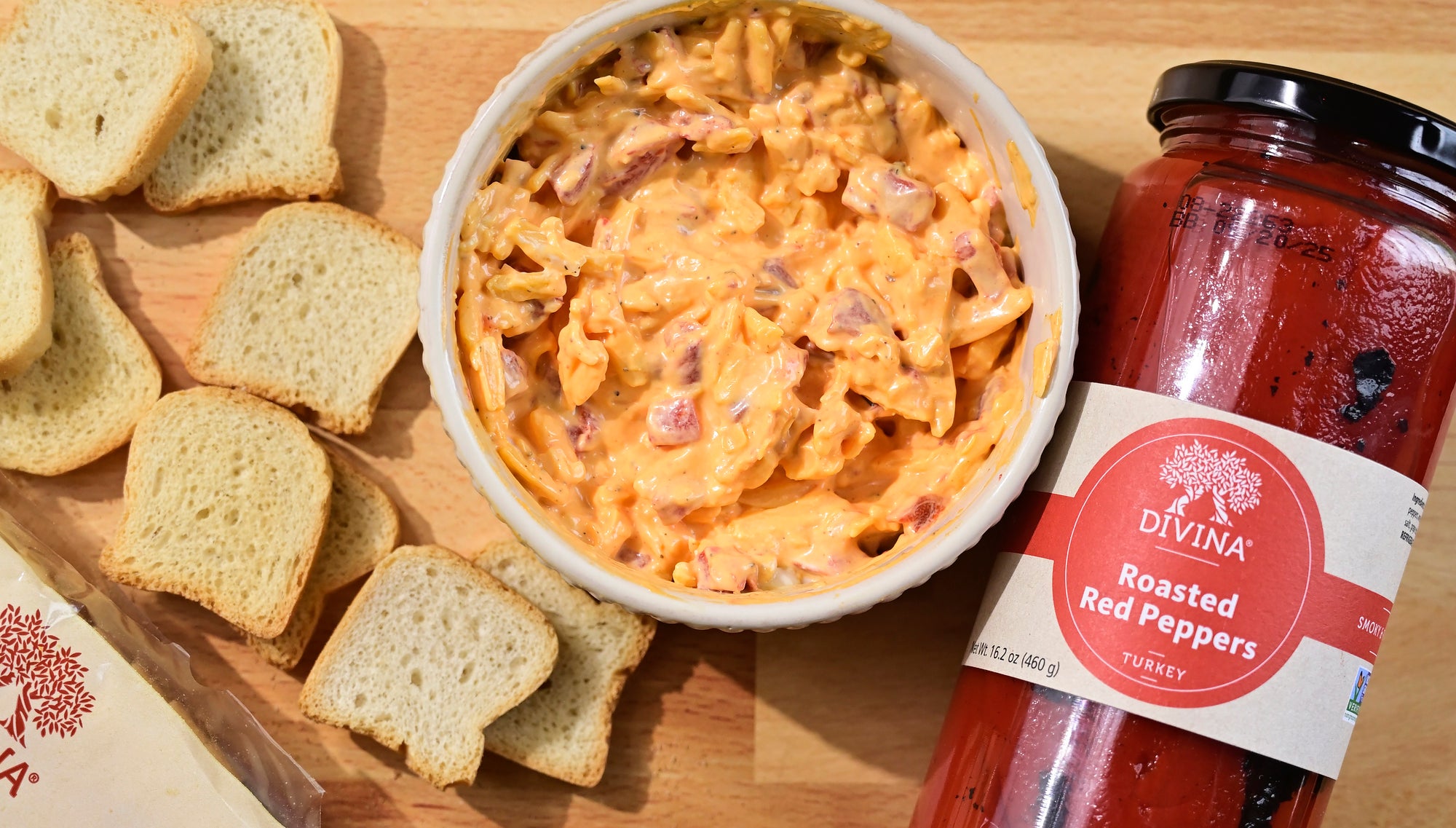 Calabrian Chili & Roasted Pepper Cheese Dip