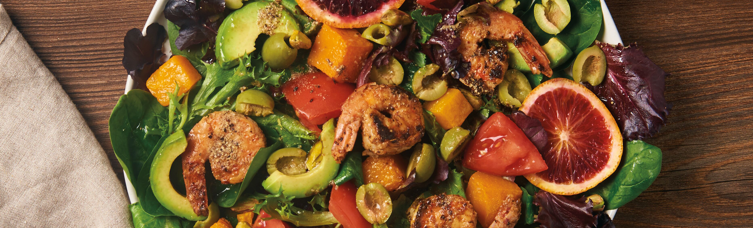 Shrimp and Blood Orange Salad
