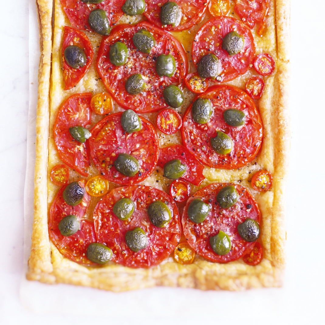 Tomato & Green Olive Tart
