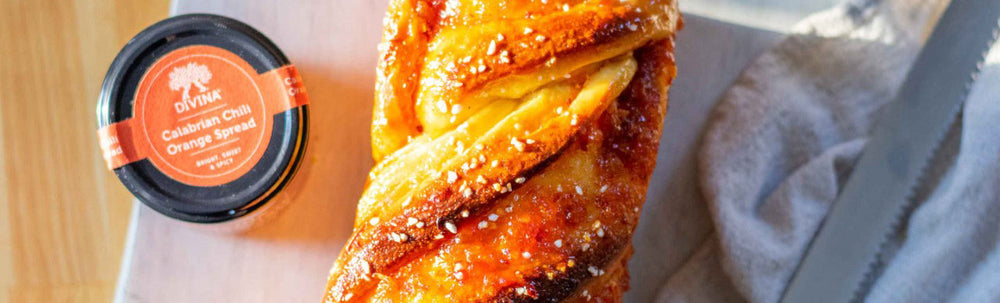 Sourdough Babka with Calabrian Chili Orange Spread