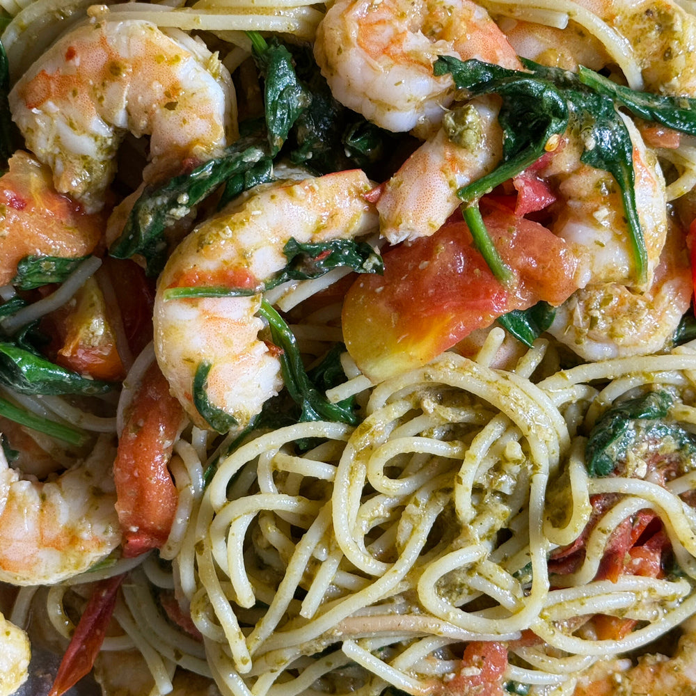 Shrimp & Pesto Pasta