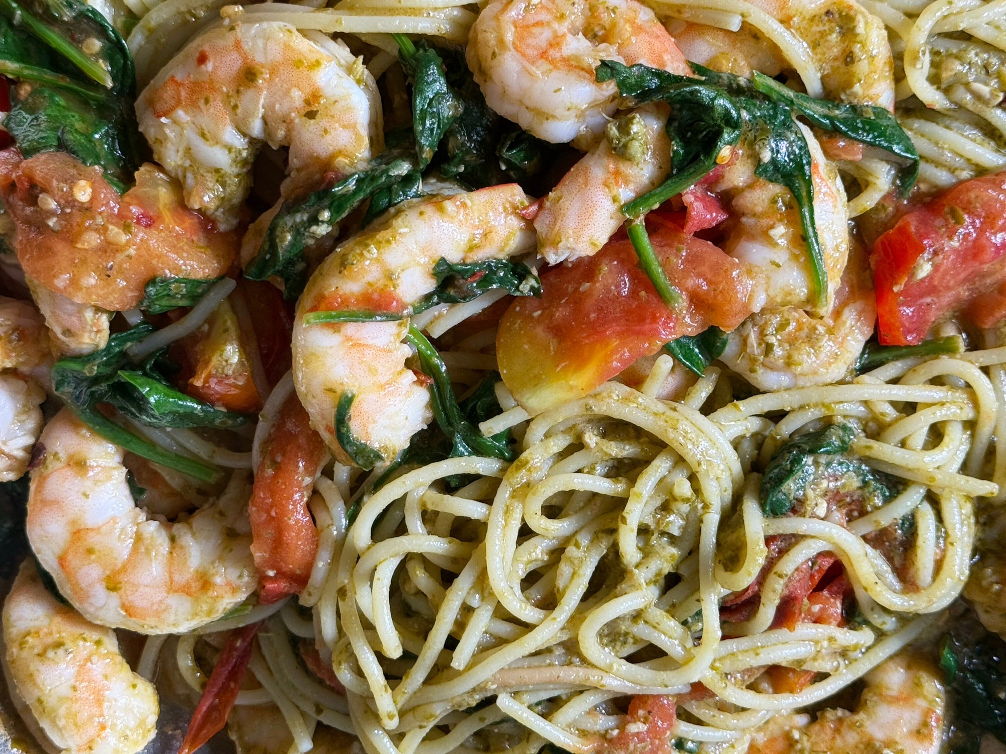 Shrimp & Pesto Pasta