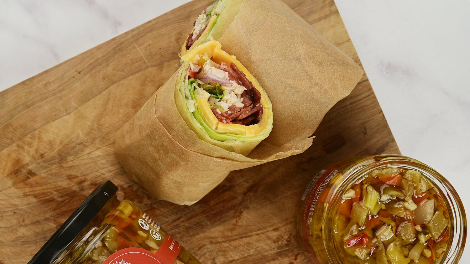 Giardiniera BLT Lettuce Wrap