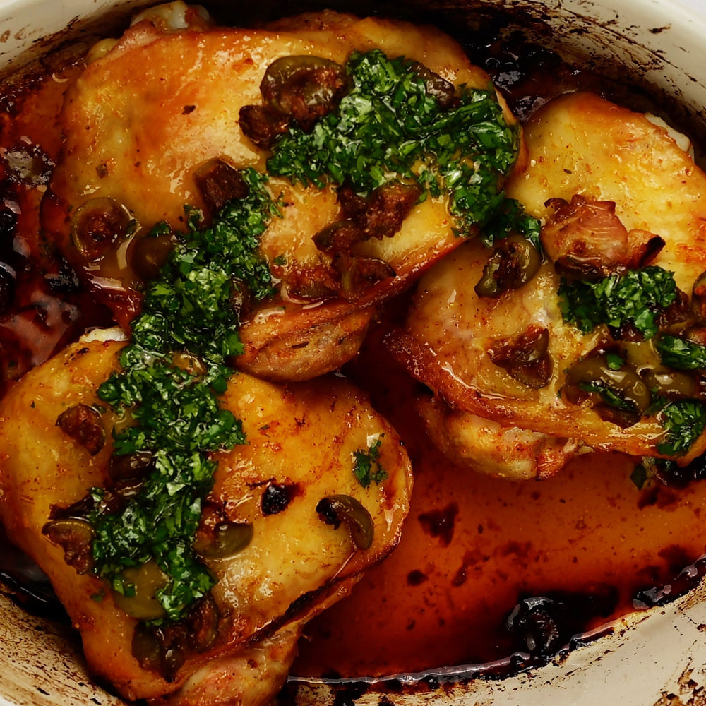 Honey Olive Chicken Thighs