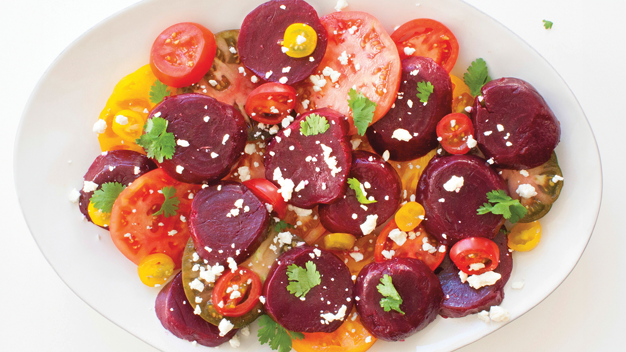 Marinated Beets & Heirloom Tomato Salad