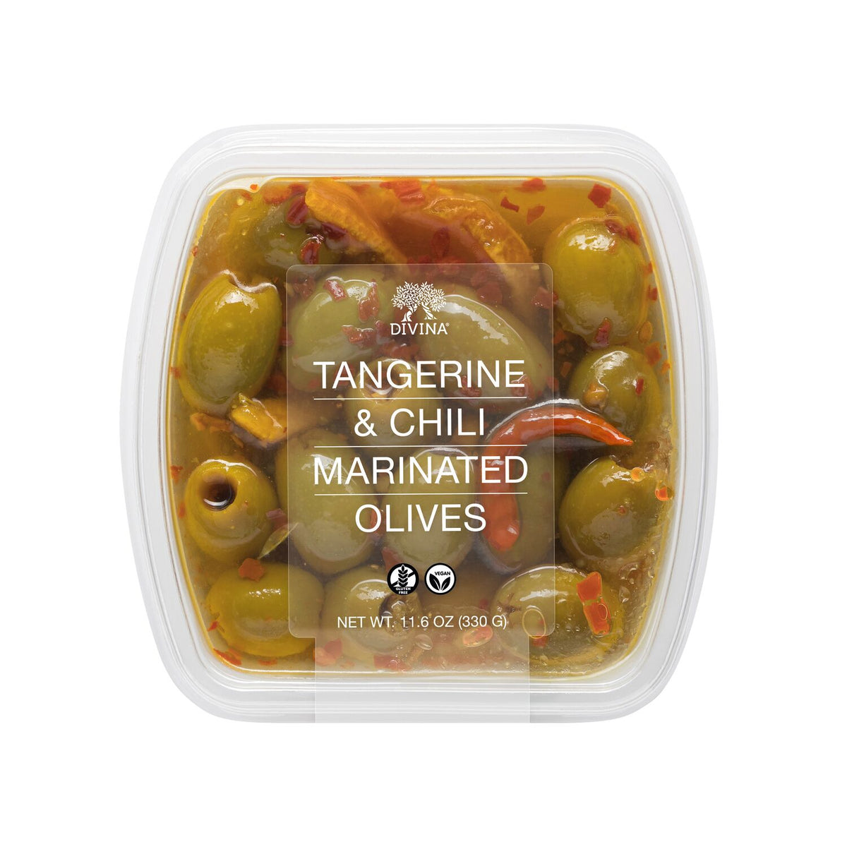 Tangerine & Chili Marinated Olives