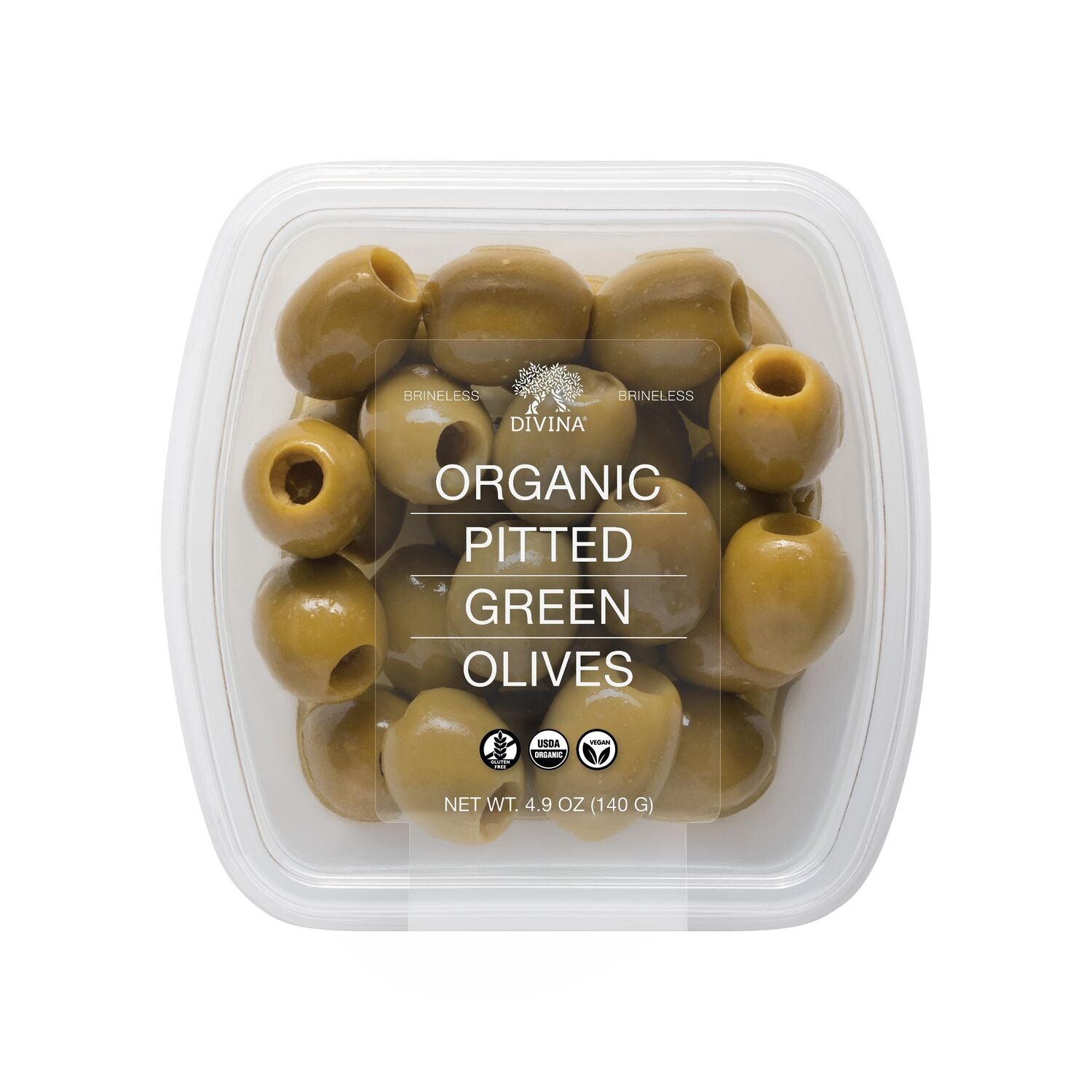 Organic Pitted Green Olives