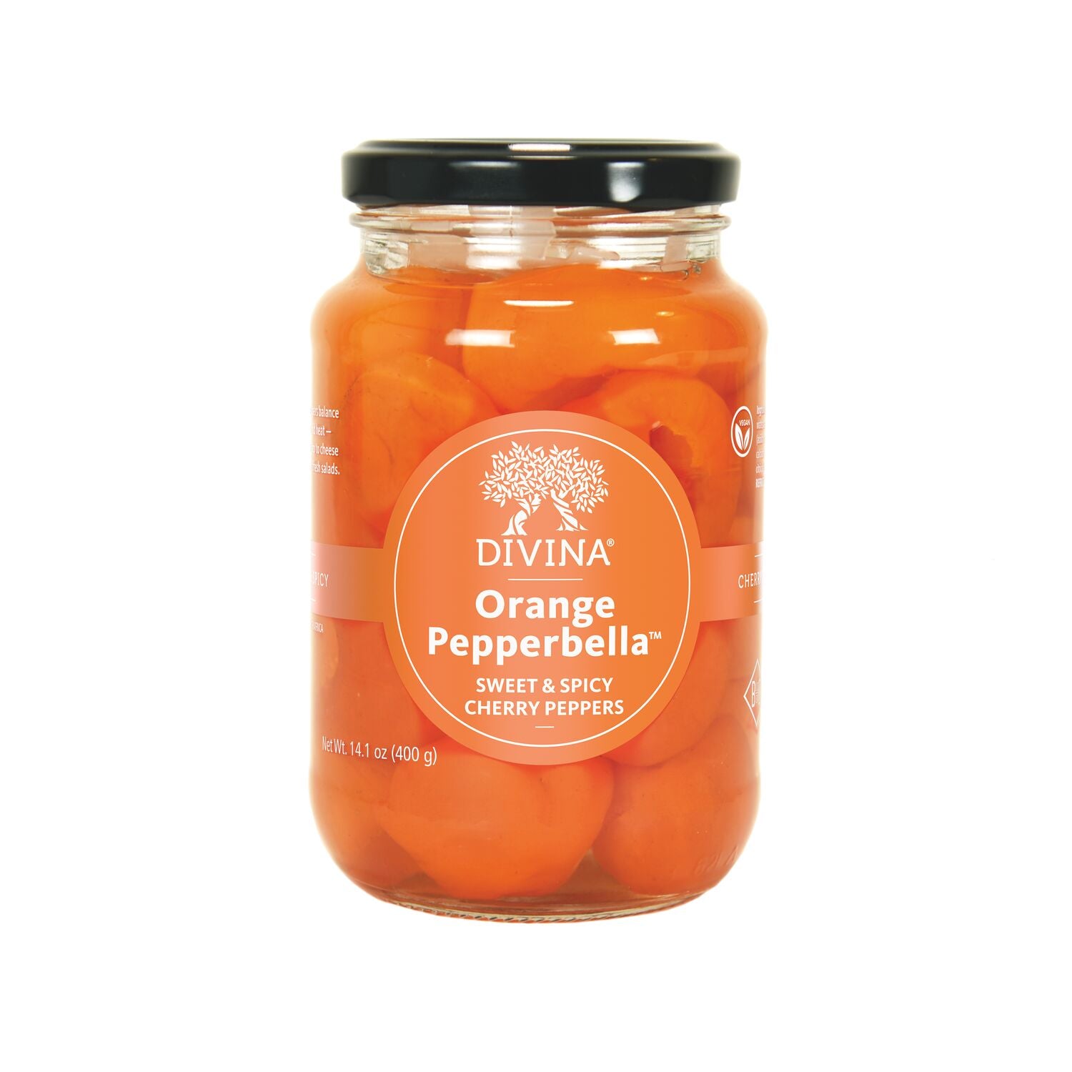 Orange Pepperbella® Sweet & Spicy Cherry Peppers