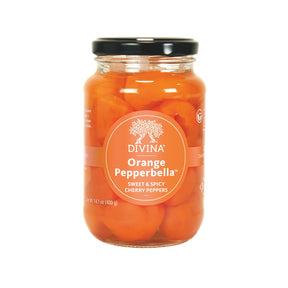 Orange Pepperbella® Sweet & Spicy Cherry Peppers