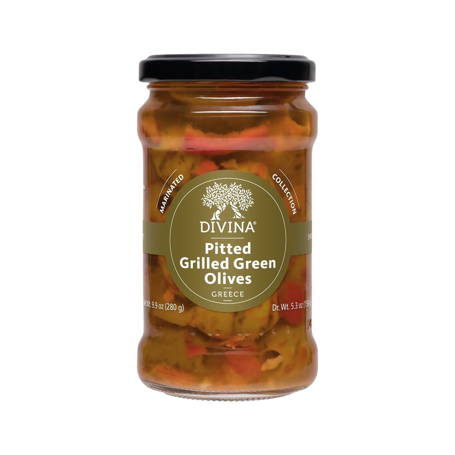 Pitted Grilled Green Olives