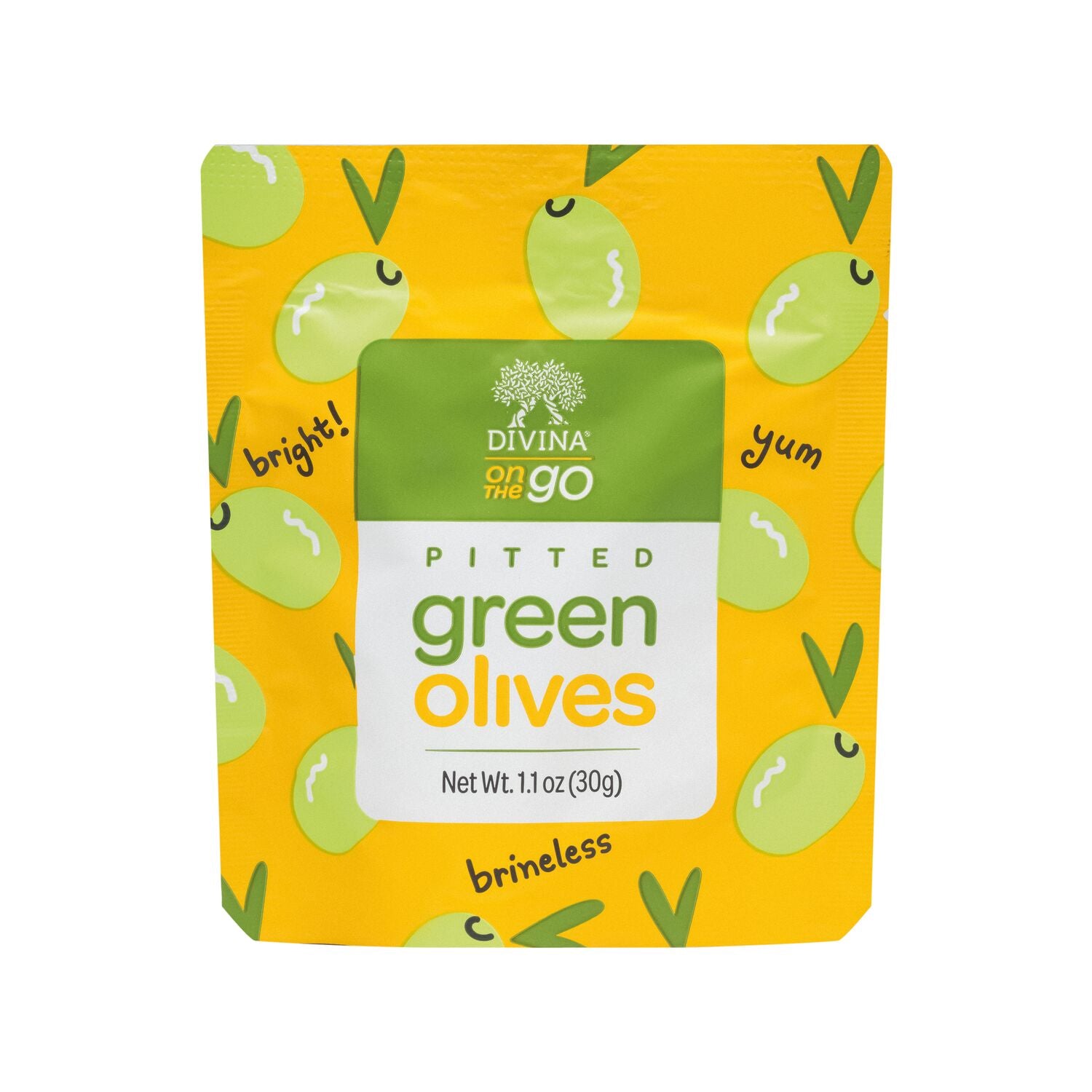 Pitted Italian Green Olives (40 Portion Packs)