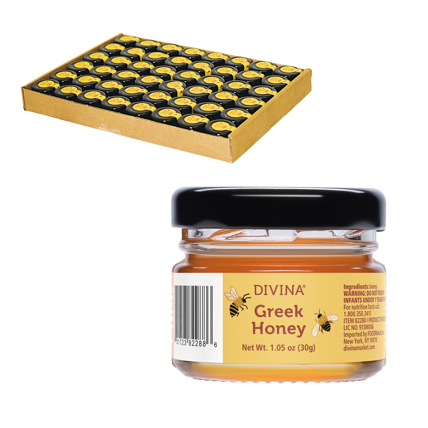 Greek Honey (48 Mini Jars)