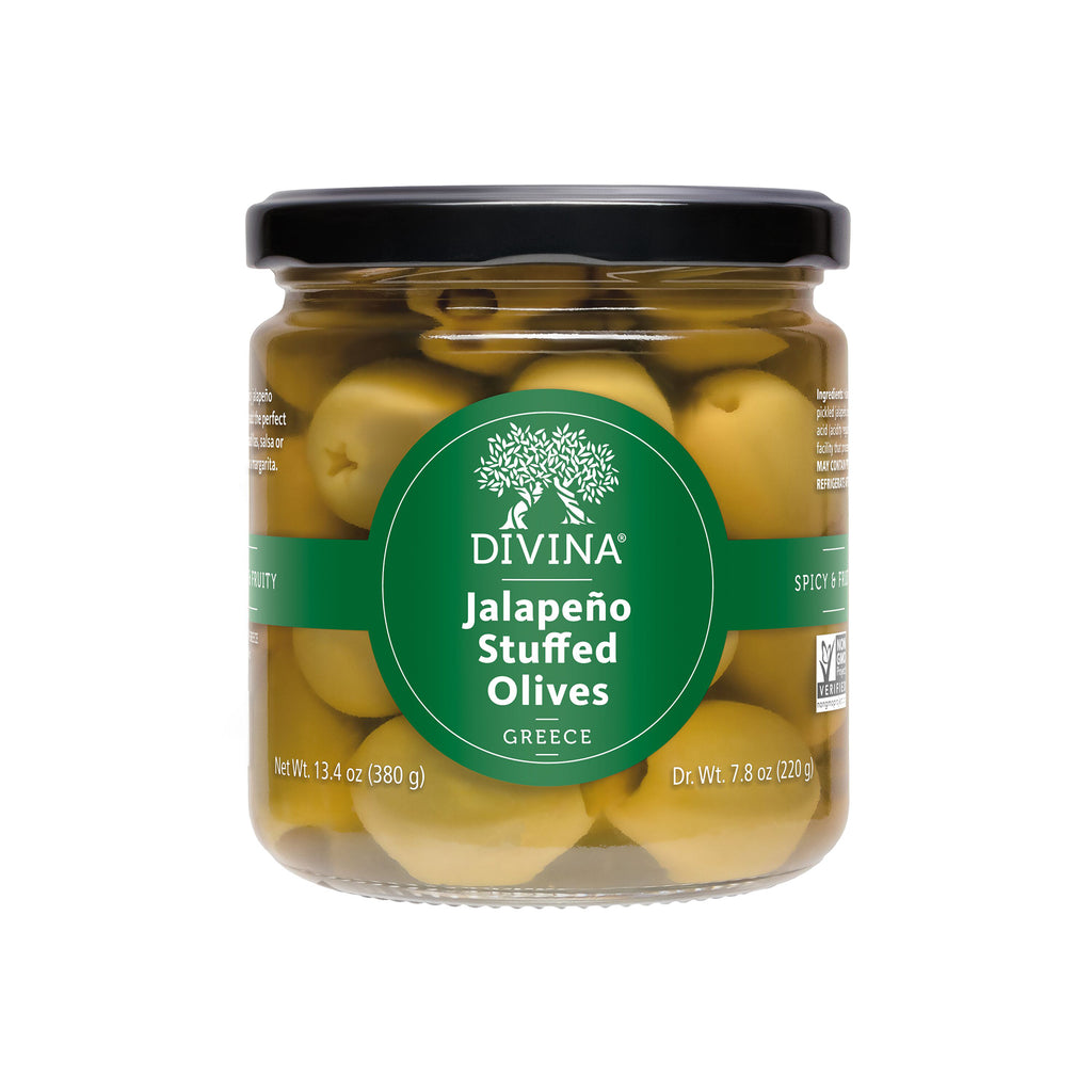 Jalape√±o Stuffed Olives | Shop Divina Food Products
